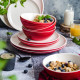 Набір керамічного посуду Vintage Cuisine на 4 особи Червоний