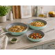 Набір з 3-х сковорідок Vintage Cuisine 20/24/28 см з антипригарним покриттям Мʼятний