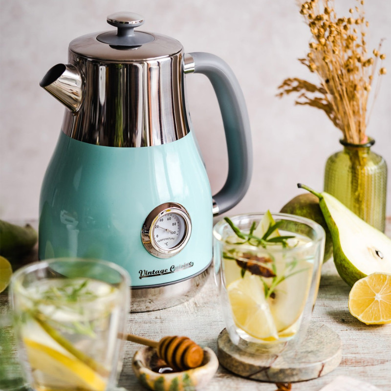 Електрочайник Vintage Cuisine у ретро стилі 1.6 л 2200W М'ятний