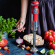 Блендер занурювальний Vintage Cuisine у ретро стилі 800W Червоний