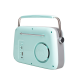 Кухонне радіо Vintage Cuisine ретро з Bluetooth та акумулятором М'ятне