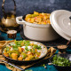 Ретро каструля Vintage Cuisine Чавунна з кришкою 2.2 л Кремова