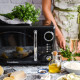 Мікрохвильова піч Vintage Cuisine у ретро стилі 700W Чорна