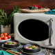 Мікрохвильова піч Vintage Cuisine у ретро стилі 700W Кремова