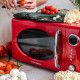 Мікрохвильова піч Vintage Cuisine у ретро стилі 700W Червона