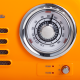 Кухонне радіо Vintage Cuisine у ретро стилі з металевою ручкою з Bluetooth та акумулятором Помаранчеве (глянець)