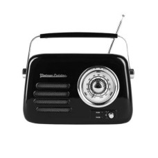 Кухонне радіо Vintage Cuisine ретро з Bluetooth та акумулятором Чорне
