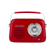 Кухонне радіо Vintage Cuisine ретро з Bluetooth та акумулятором Червоне