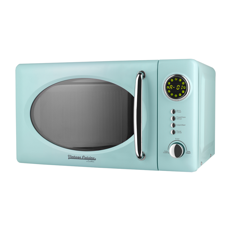 Мікрохвильова піч Vintage Cuisine у ретро стилі 700W М'ятна