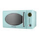 Мікрохвильова піч Vintage Cuisine у ретро стилі 700W М'ятна