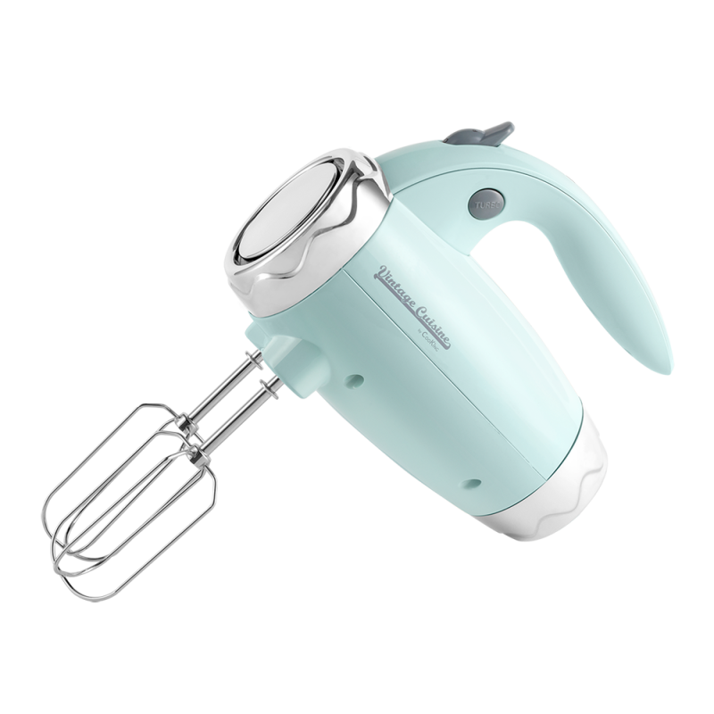 Міксер занурювальний Vintage Cuisine у ретро стилі 300W М'ятний