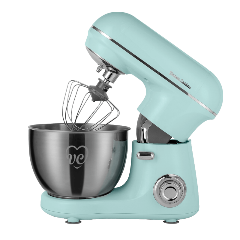 Міксер планетарный Vintage Cuisine у ретро стилі 800W М'ятний