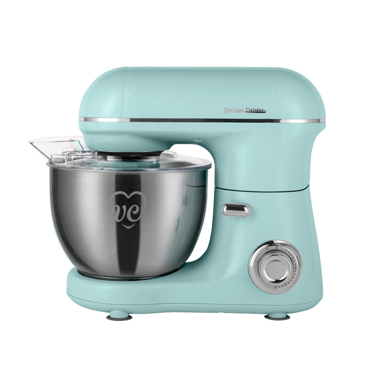 Міксер планетарный Vintage Cuisine у ретро стилі 800W М'ятний