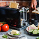 Тостер Vintage Cuisine у ретро стилі 930W Чорний