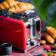 Тостер Vintage Cuisine у ретро стилі 930W Червоний
