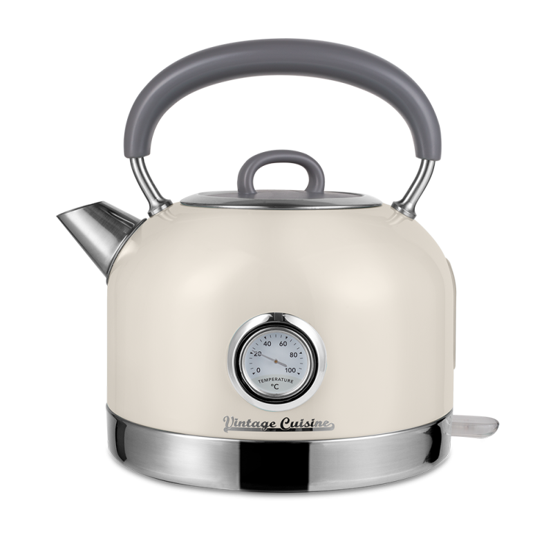 Електрочайник Vintage Cuisine у ретро стилі 1.7 л 2200W Кремовий