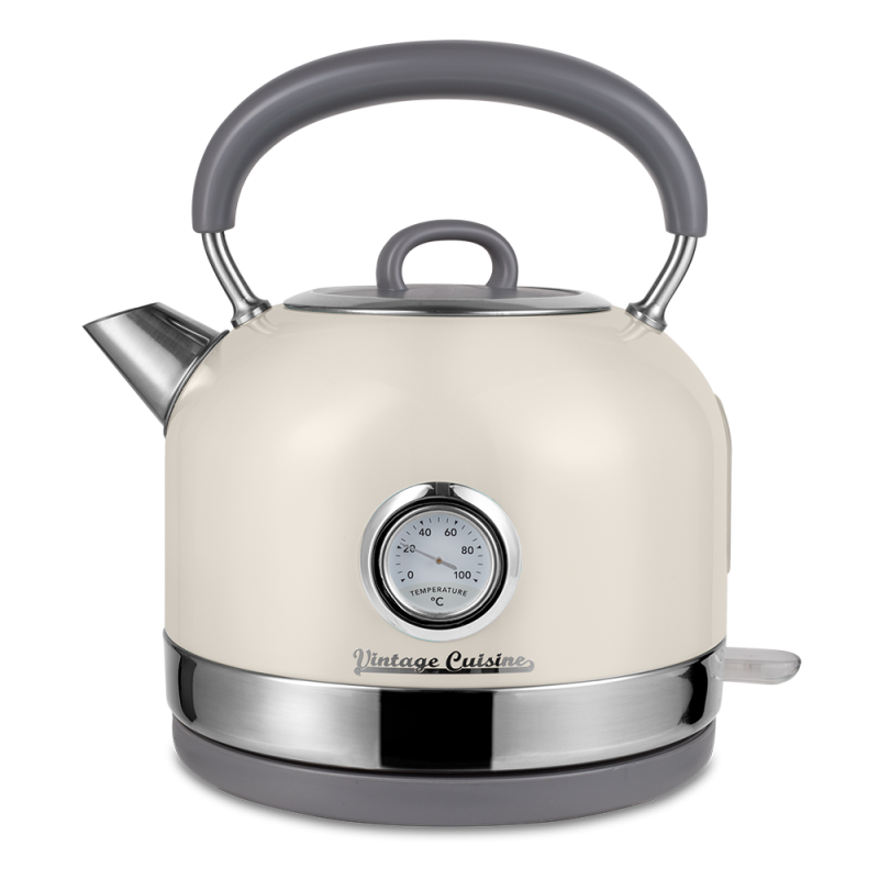 Електрочайник Vintage Cuisine у ретро стилі 1.7 л 2200W Кремовий