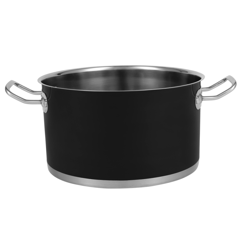 Набір каструль Vintage Cuisine в Ретро стилі з кришками 6 предметів Чорний