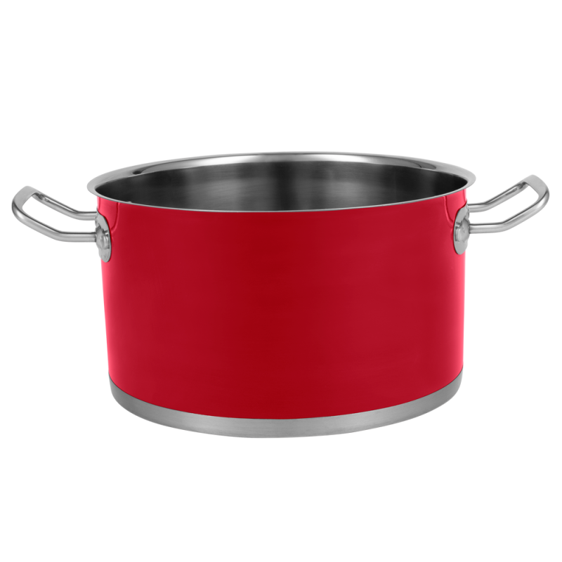 Набір каструль Vintage Cuisine в Ретро стилі з кришками 6 предметів Червоний