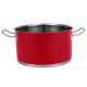 Набір каструль Vintage Cuisine в Ретро стилі з кришками 6 предметів Червоний