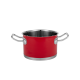 Набір каструль Vintage Cuisine в Ретро стилі з кришками 6 предметів Червоний
