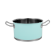 Набір каструль Vintage Cuisine в Ретро стилі з кришками 6 предметів М'ятний