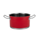 Набір каструль Vintage Cuisine в Ретро стилі з кришками 6 предметів Червоний