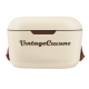 Портативний холодильник Vintage Cuisine об'ємом 18,8 л з ремінцем для перенесення Кремовий