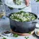 Ретро каструля Vintage Cuisine Чавунна з кришкою 2.2 л Сірий градієнт