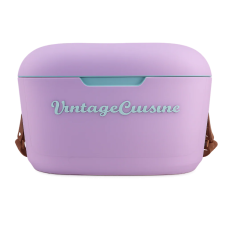 Портативний холодильник Vintage Cuisine об'ємом 18,8 л з ремінцем для перенесення Лавандовий