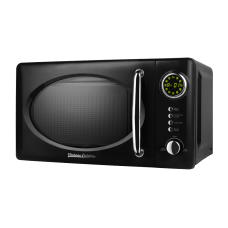Мікрохвильова піч Vintage Cuisine у ретро стилі 700W Чорна