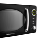 Мікрохвильова піч Vintage Cuisine у ретро стилі 700W Чорна