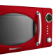 Мікрохвильова піч Vintage Cuisine у ретро стилі 700W Червона