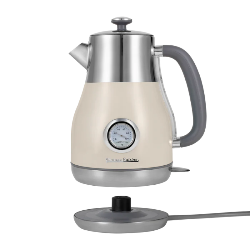 Електрочайник Vintage Cuisine у ретро стилі 1.6 л 2200W Кремовий
