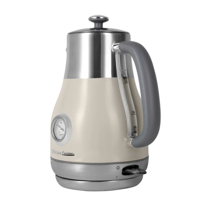 Електрочайник Vintage Cuisine у ретро стилі 1.6 л 2200W Кремовий