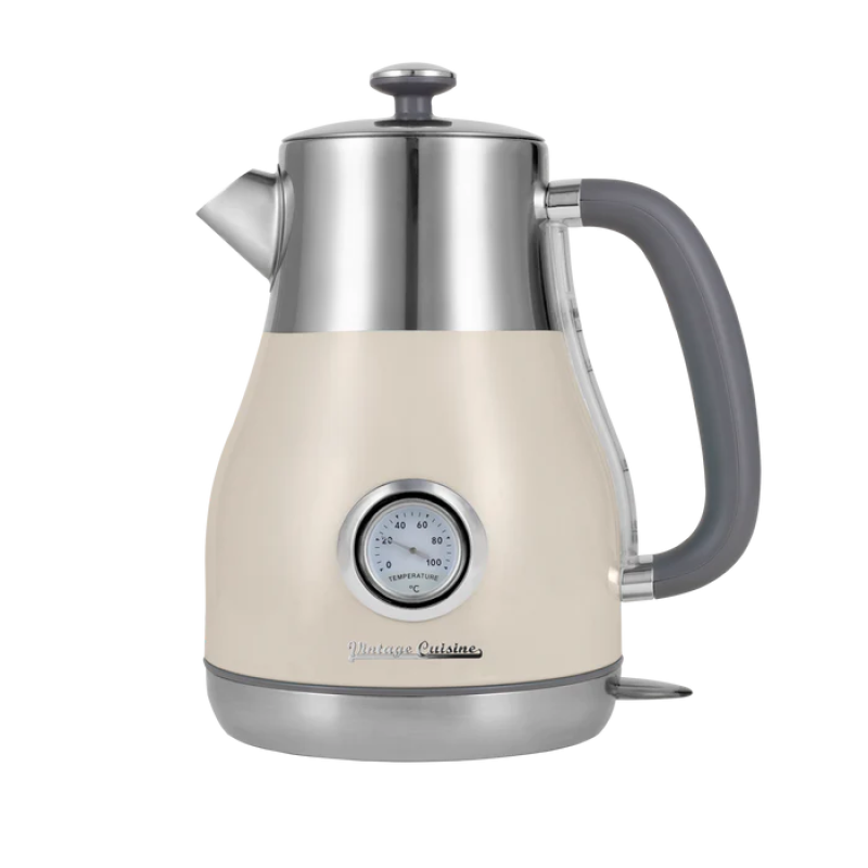 Електрочайник Vintage Cuisine у ретро стилі 1.6 л 2200W Кремовий