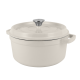 Ретро набір Vintage Cuisine з чавунної каструлі 4.3 л та сковорідкою Кремовий